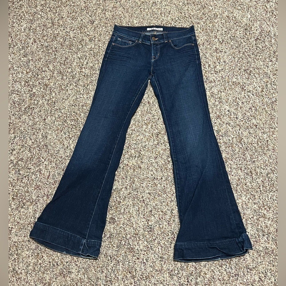 Womens J Brand Indigo Denim Jeans Size 28 Size 6 Flare Jeans